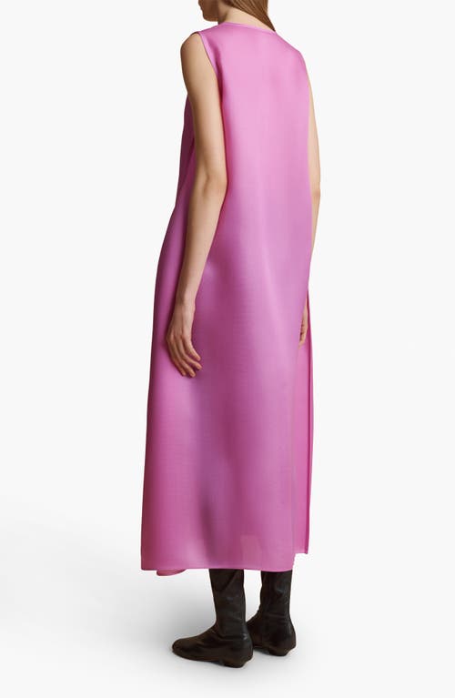 Shop Khaite Coli Silk Fit & Flare Dress In Orchid