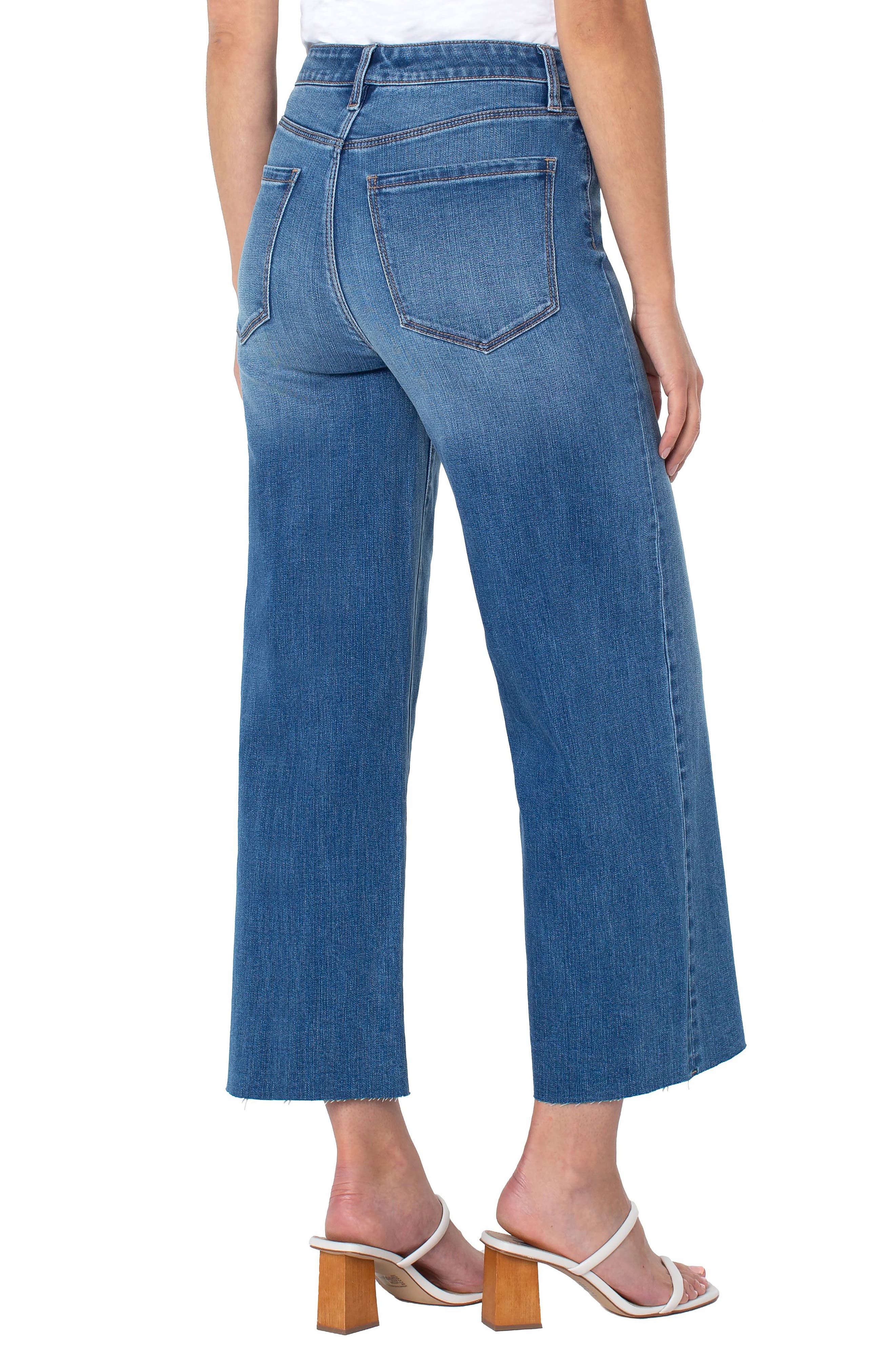 High Waist Crop Wide Leg Jeans | Nordstrom