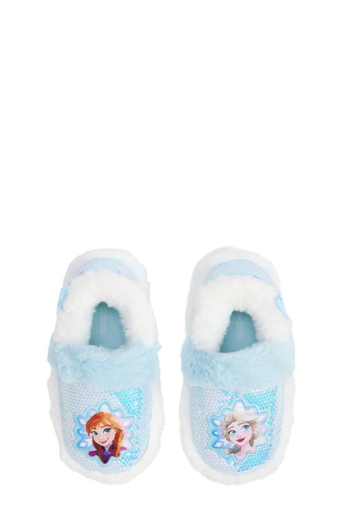 Shop Tucker + Tate Kids' Frozen Faux-fur Slipper In Blue