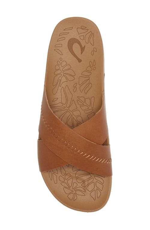 Shop Olukai Kipea Olu Slide Sandal In Sahara/sahara