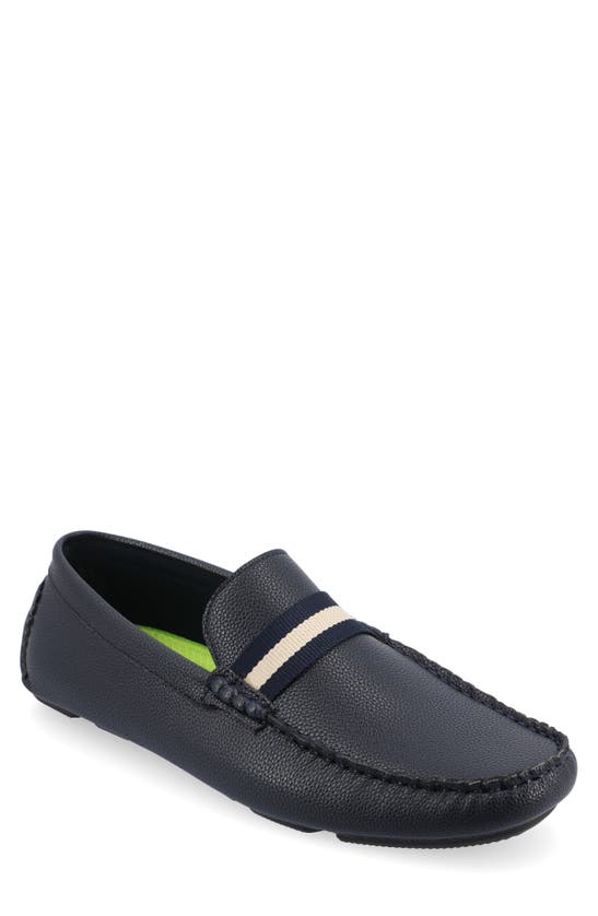 Vance Co. Griffin Tru Comfort Slip-on Driver In Blue