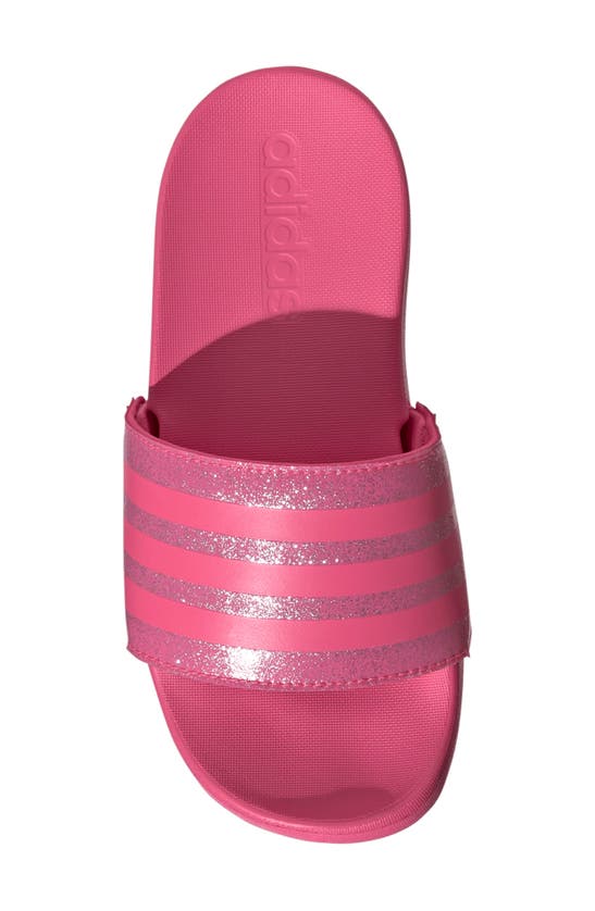 Shop Adidas Originals Kids' Adilette Comfort Slide Sandal In Pulse Magenta/ Bliss Pink