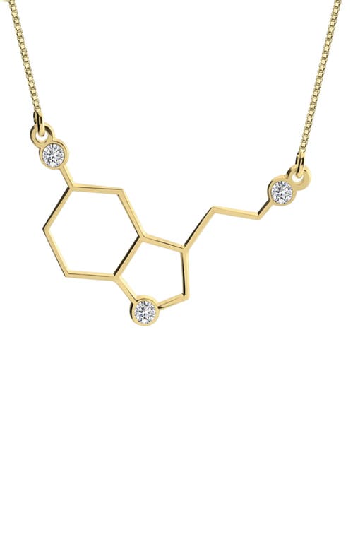 MELANIE MARIE Serotonin Pendant Necklace in Gold Plated at Nordstrom