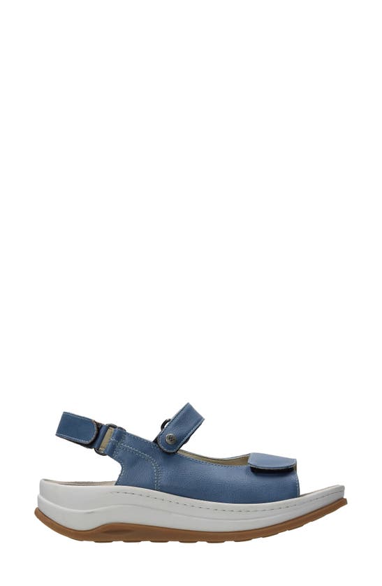Shop Wolky Adura Slingback Platform Sandal In Sky Blue Biocare