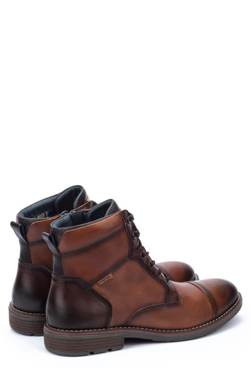 Shop Pikolinos York M2m Lace-up Cap Toe Boot In Cuero
