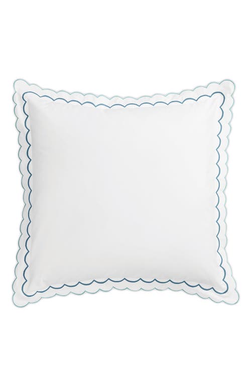 Matouk India Euro Sham in Cerulean at Nordstrom