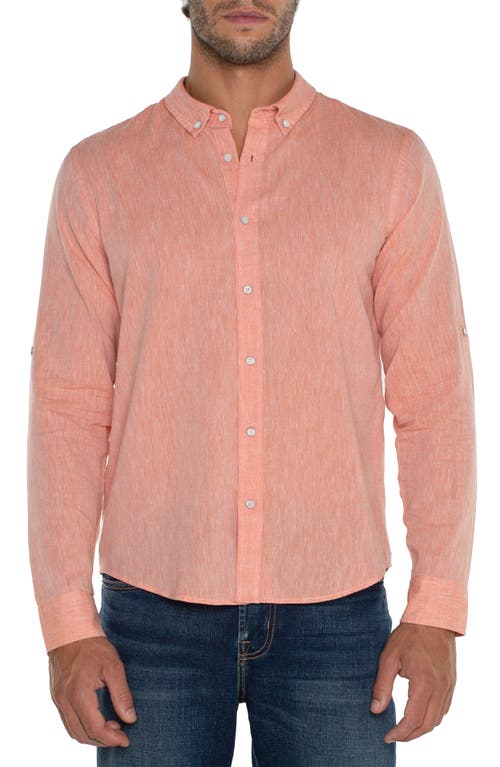 Liverpool Los Angeles Roll Sleeve Button-Down Shirt at Nordstrom,