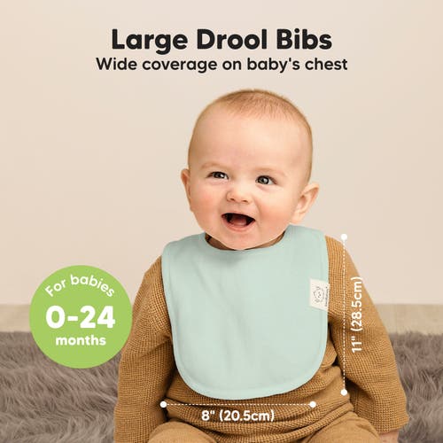 Keababies 8-pack Baby Drool Bibs In Dawn
