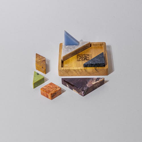 D.a.r. Proyectos Dar Proyectos Tangram 3d Gemstone Puzzle In Multi