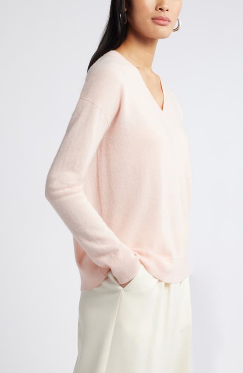 NORDSTROM NORDSTROM V-NECK CASHMERE SWEATER 