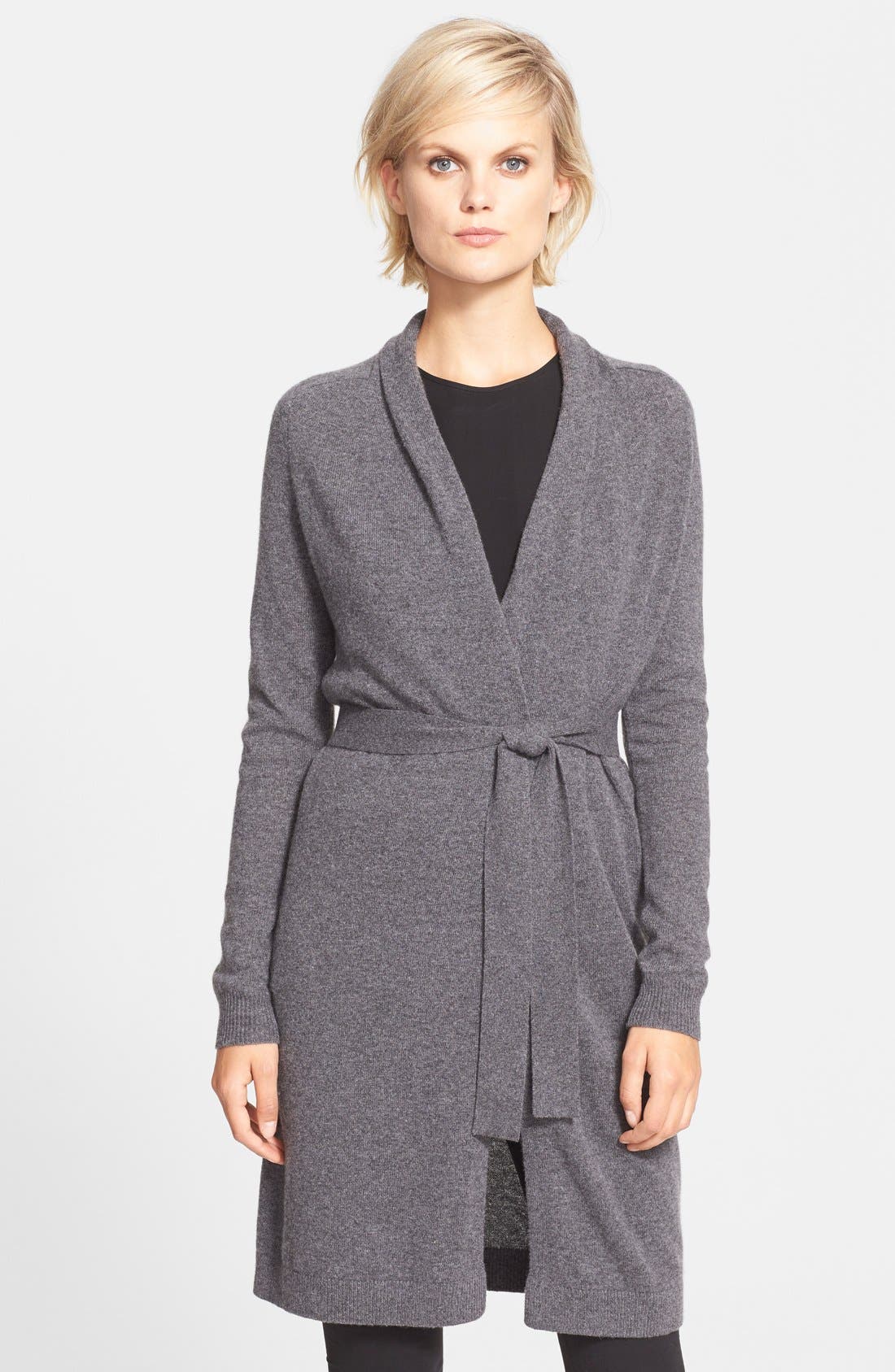 theory belted cardigan