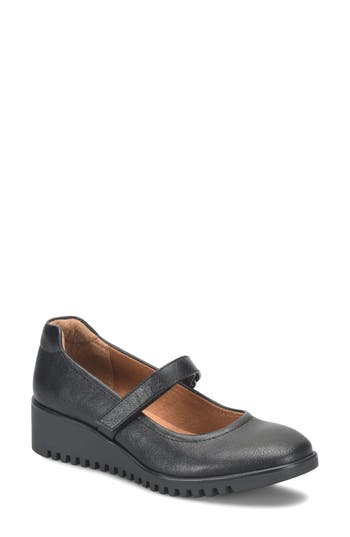Eurosoft Dalilah Mary Jane Flat In Black