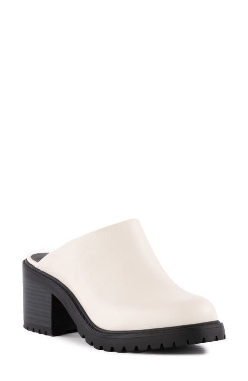 BC Footwear Brush it Off Clog in Off White