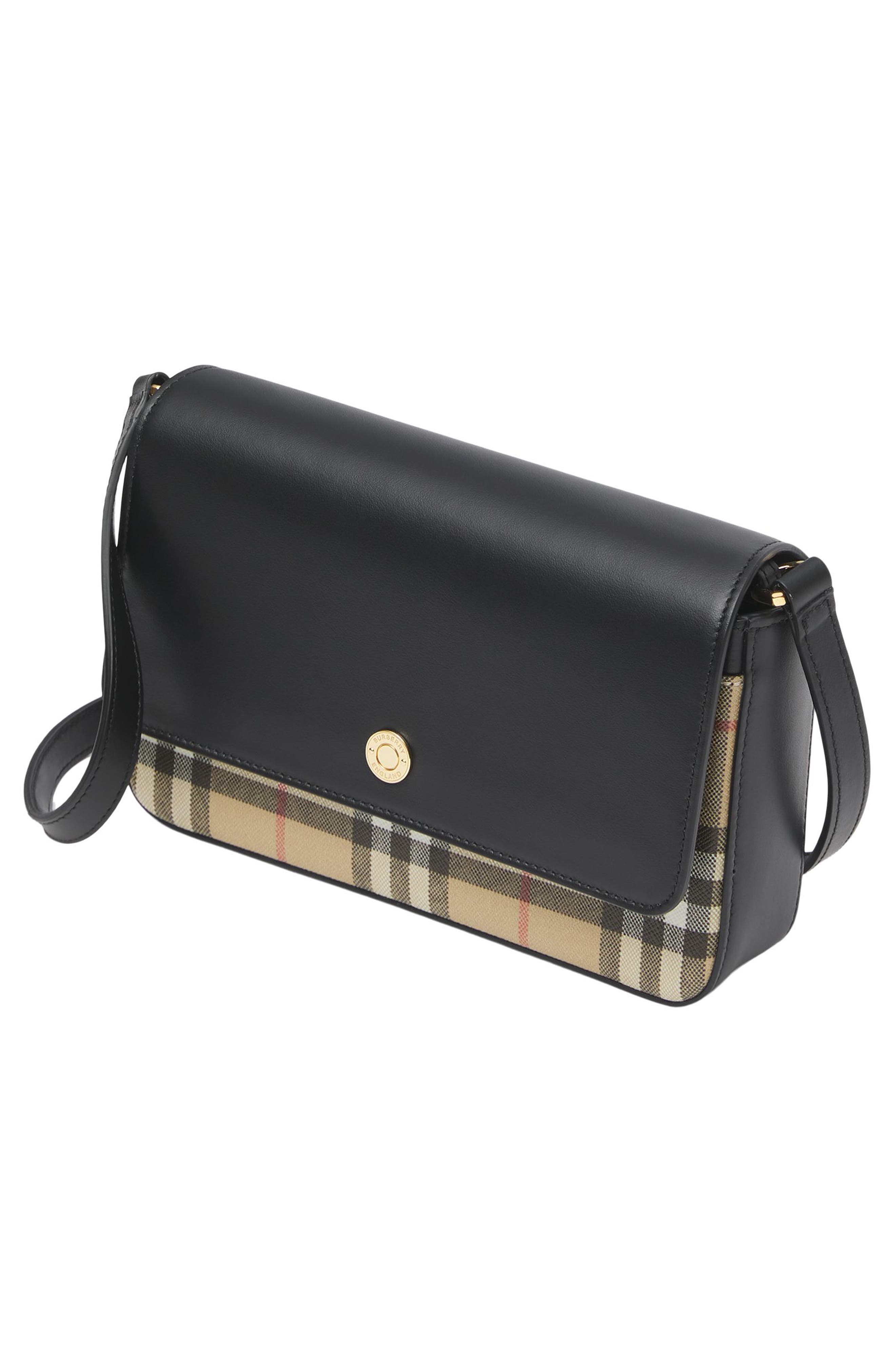 Burberry New Hampshire Canvas & Calfskin Crossbody Bag Nordstrom