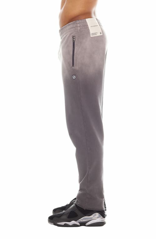 Shop Cult Of Individuality Open Hem Sweatpants In Vintage Charcoal