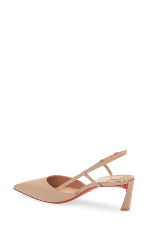 Shop Christian Louboutin Condoraline Pointed Toe Slingback Pump In Blush/lin Blush