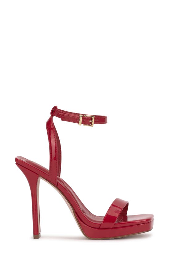 Jessica Simpson Adonia Ankle Strap Platform Sandal In Red Muse