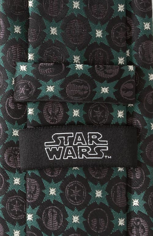 Cufflinks, Inc . Star Wars™ Insignia Medallion Tie In Black/green Multi