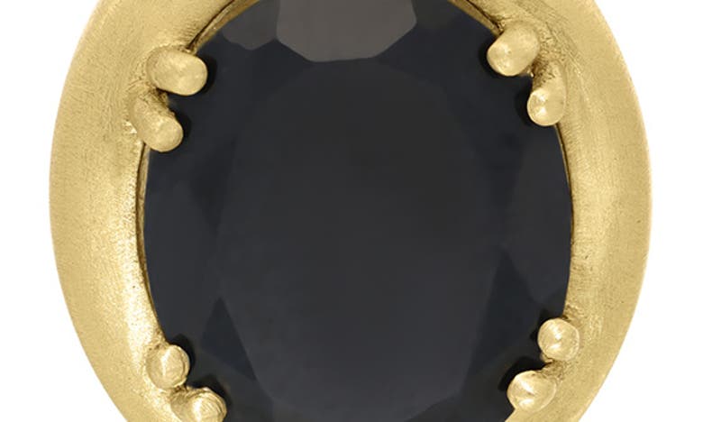 Bony Levy El Mar Oval Sapphire Stud Earrings In 18k Yellow Gold