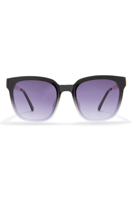 Vince Camuto Two-tone Square Sunglasses In Black/grey