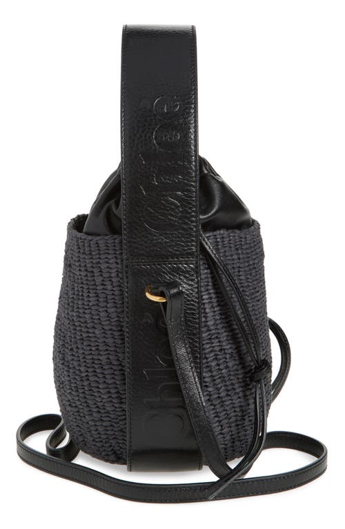 Chloé Chloe Small Woody Tote Bag In 001 Black