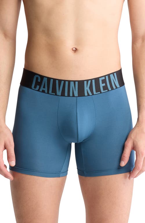 Shop Calvin Klein 3-pack Intense Power Microfiber Boxer Briefs In Black/india