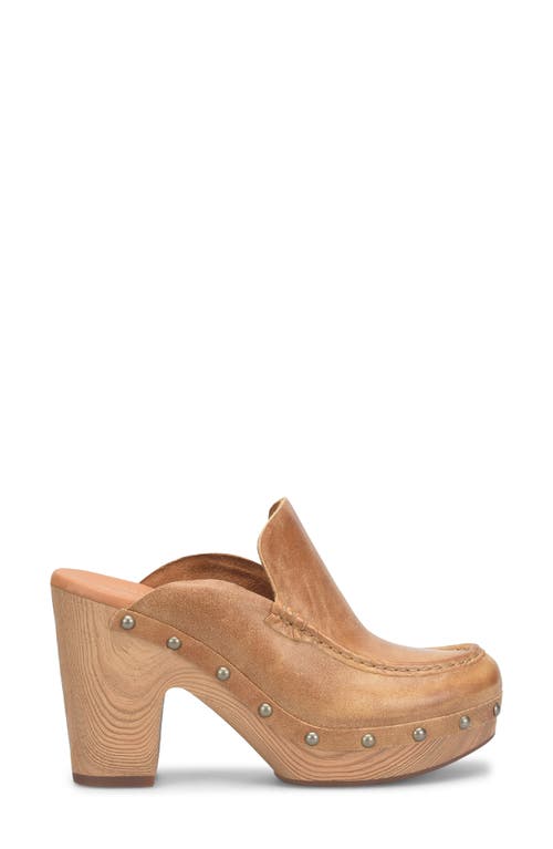 Kork-ease ® Spencer Platform Clog In Tan Leather