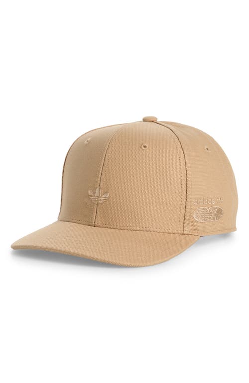 Adidas Originals Adidas Modern Canvas Baseball Cap In Magic Beige/wonder White