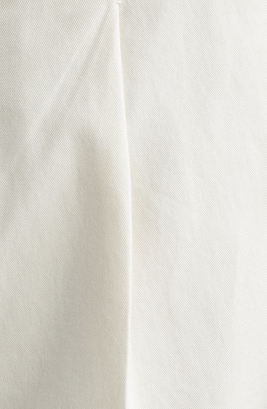 Shop Brunello Cucinelli Pleat Front Garment Dyed Cotton Stretch Gabardine Pants In Semi Di Lino