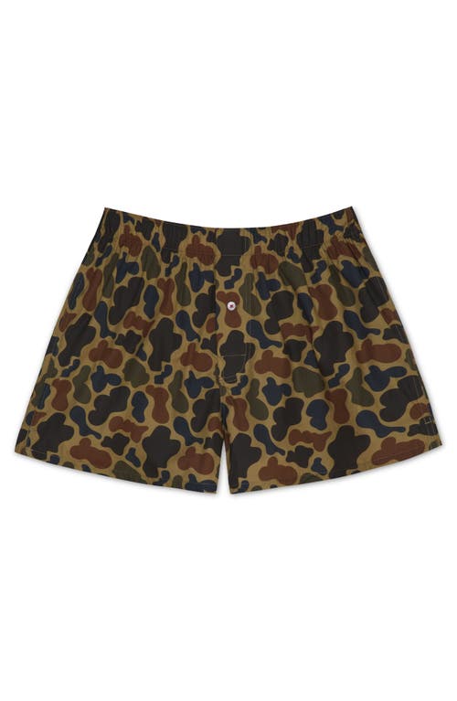 DRUTHERS NYC DRUTHERS NYC ORGANIC COTTON DUCK CAMO BOXER SHORT