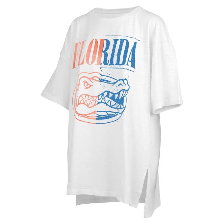 Shop Pressbox White Florida Gators Lickety-split Oversized T-shirt