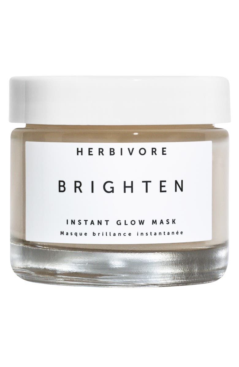 HERBIVORE BOTANICALS Brighten Pineapple Enzyme + Gemstone Instant Glow Mask, Main, color, NO COLOR