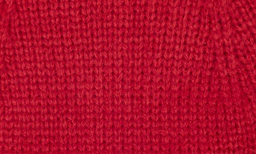 Kate Spade New York Flocked Spade Beanie In 600 Garnet Red