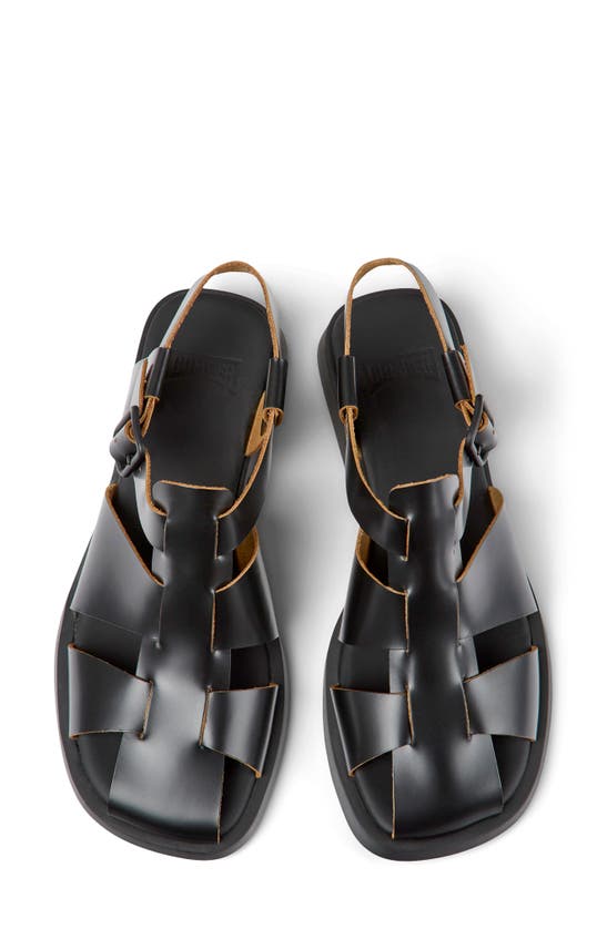 Camper Dana Fisherman Sandal In Black | ModeSens