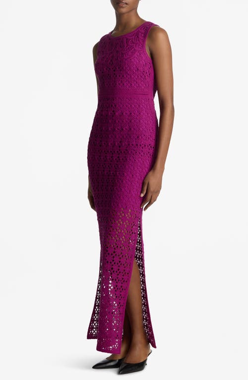 St John St. John Collection Cornely Engineered Lace Gown In Azalea