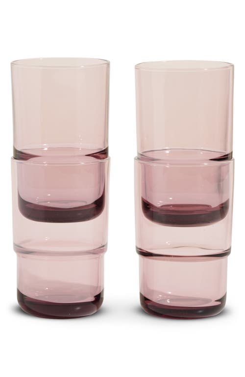 Our Place Night & Day Set of 4 Tall Glasses in Sunrise at Nordstrom
