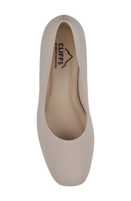 Cliffs By White Mountain Women's Quintesa Block Pumps In Taupe Smooth