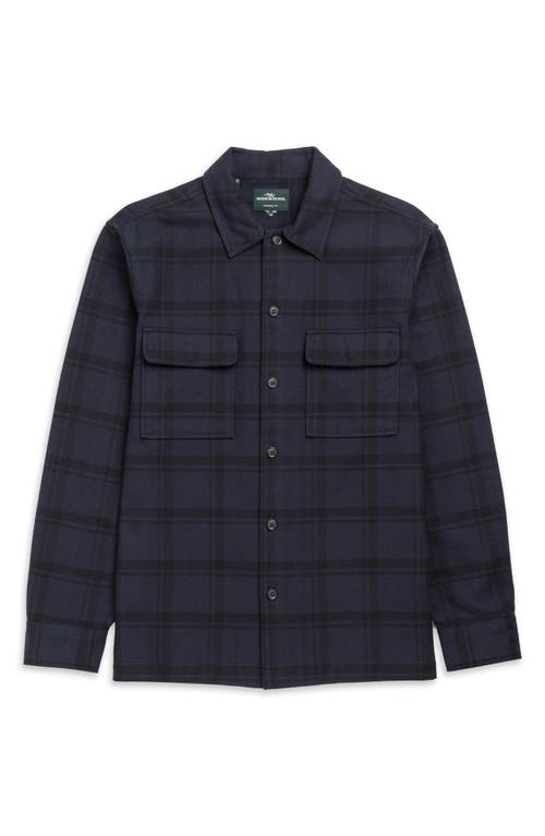 Rodd & Gunn Wadestown Slim Sports Fit Plaid Shirt Jacket In Midnight
