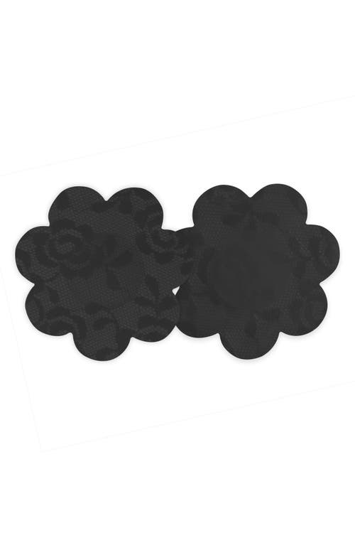 Luxury Lace Secret Covers 5-Pack Breast Petals in Black
