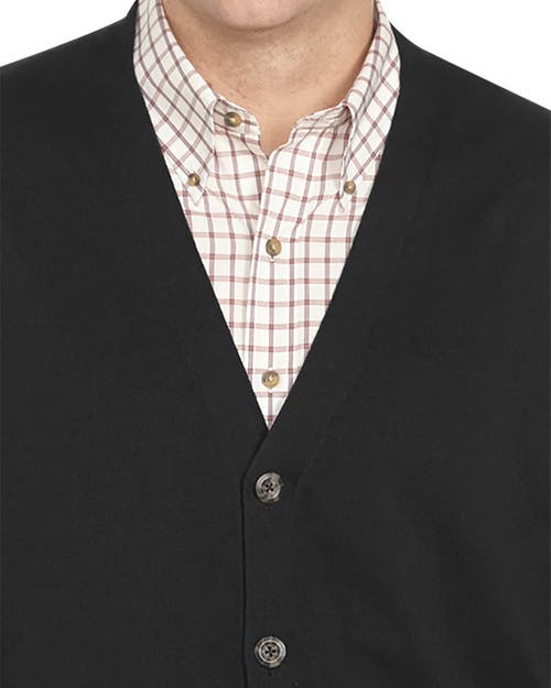 Harbor Bay By Dxl V-neck Cardigan In Black