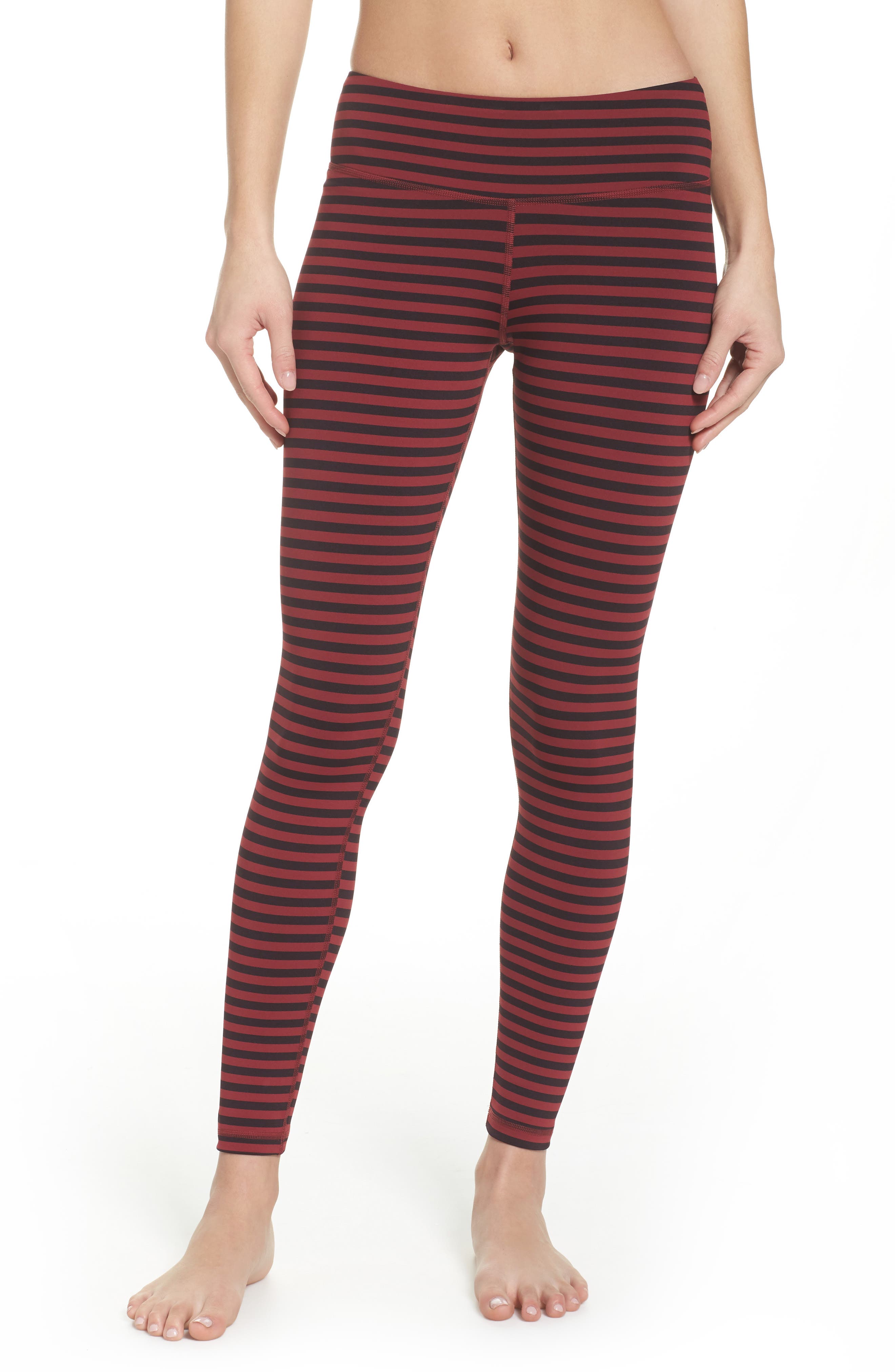 reebok striped leggings