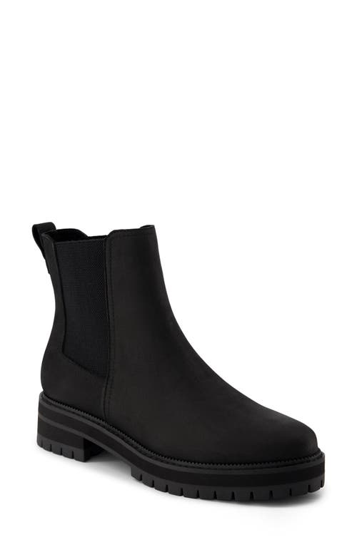 Shop Toms Bennet Chelsea Boot In Black Leather