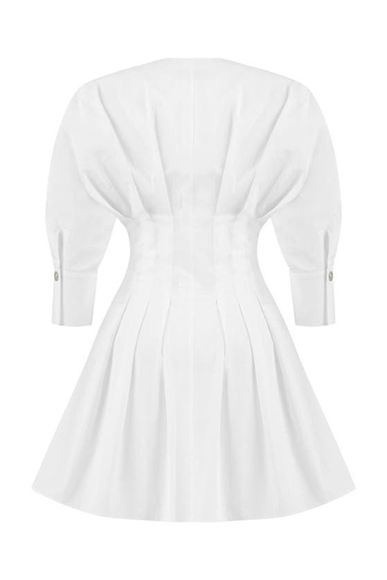 Shop Nocturne Zippered Dress In White