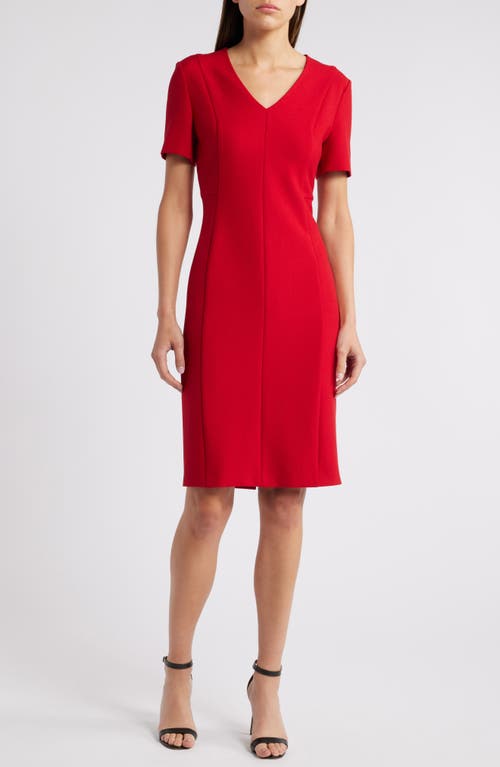 Shop Hugo Boss Boss Damaisa Sheath Dress In Hope