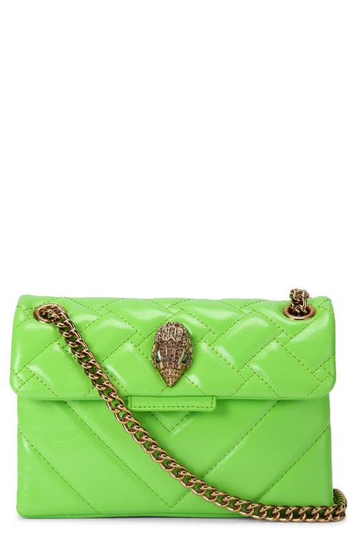 Mini Kensington Quilted Leather Convertible Crossbody Bag in Green