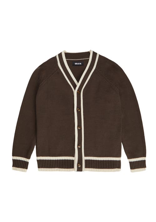 Shop Ser.o.ya Aiden Knit Cardigan In Ash Brown