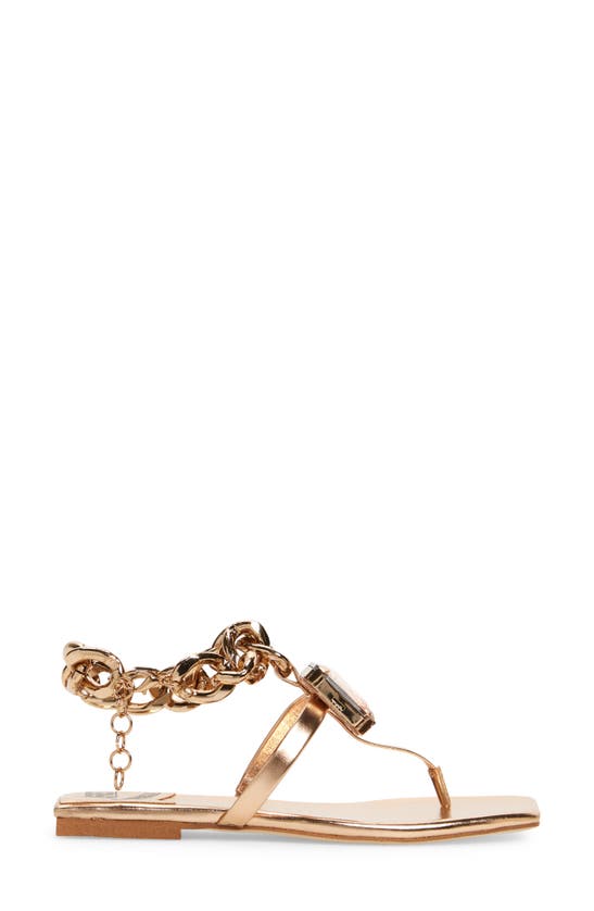 Shop Jeffrey Campbell Ring On It Sandal In Rose Gold Combo