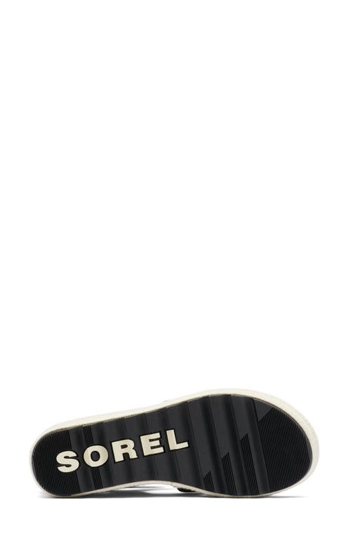 Shop Sorel Cameron Espadrille Wedge Sandal In Black/chalk