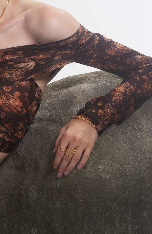 Lady Grey Peak Ring In Gold