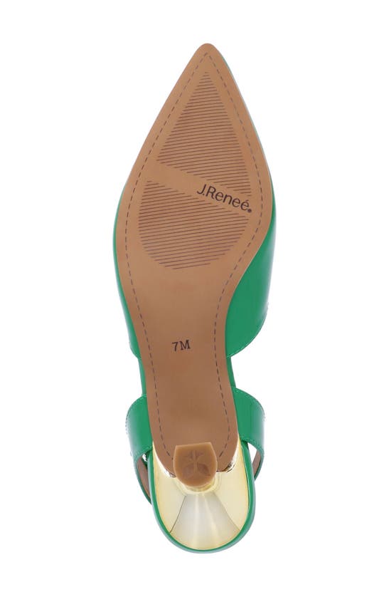 Shop J. Reneé Tamsin Ankle Strap Pointed Toe Pump In Green